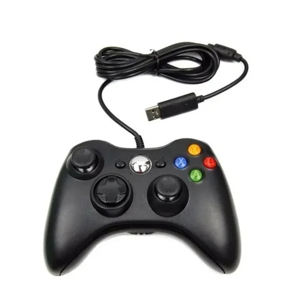 NEVERDIE STORE - Controle De Xbox 360 Com Fio Para Video Game e PC/ Fat E Pc Joystick Jogo ENVIO RAPIDO PARA TODO O BRASIL