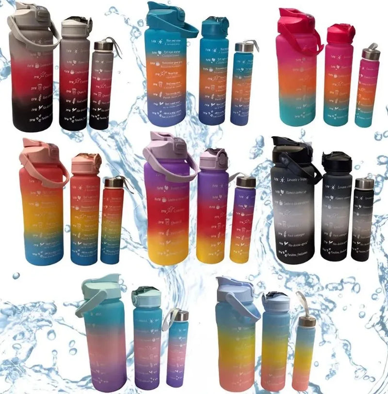 KIT 3 GARRAFAS 2 Litros 900ml 300ml