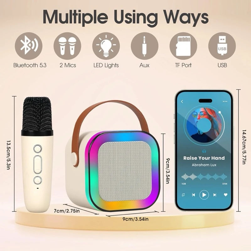 Karaoke Mini Wireless- Bluetooth Com Microfone