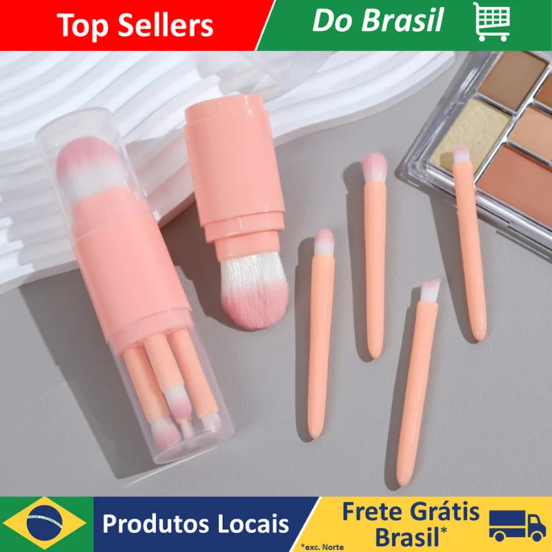 Conjunto de pincéis de maquiagem 5 em 1