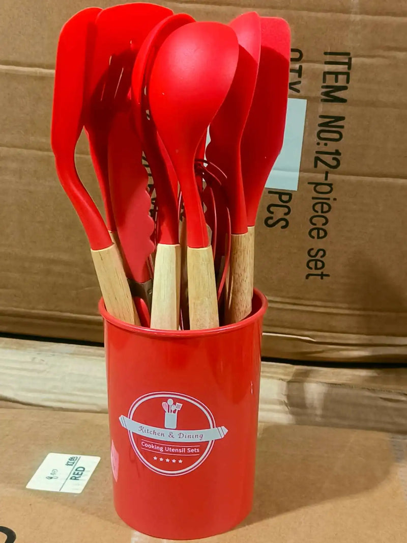Kit Conjunto Cozinha C/12 Peças Silicone