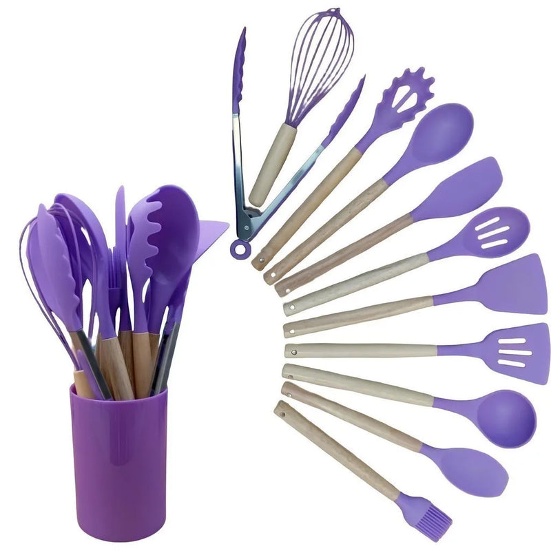 Kit Conjunto Cozinha C/12 Peças Silicone