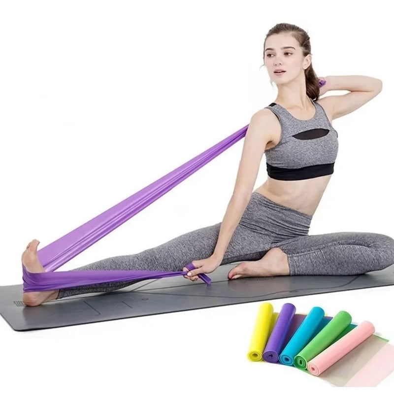 Faixa elástica de fitness, ioga, pilates, expansor, academia, treinamento