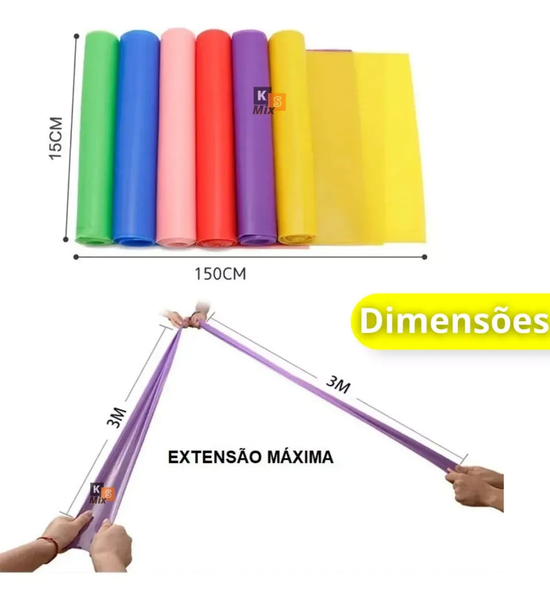 Faixa elástica de fitness, ioga, pilates, expansor, academia, treinamento
