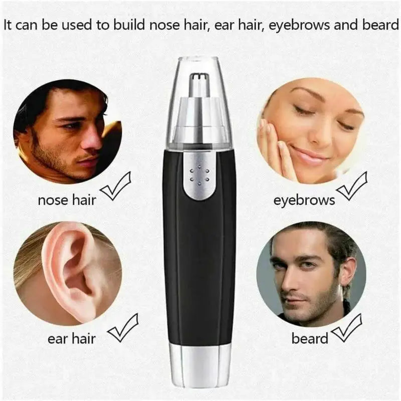 Aparador elétrico de pelos/portátil para nariz/orelha/rosto/depilador facial
