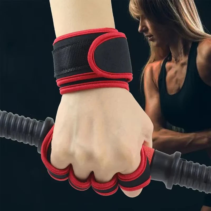 Weightlifting Training Gloves Fitness Sports Body Building Gym Hand Wrist Palm Protector Gloves MTB Cycling Gloves for Men Women