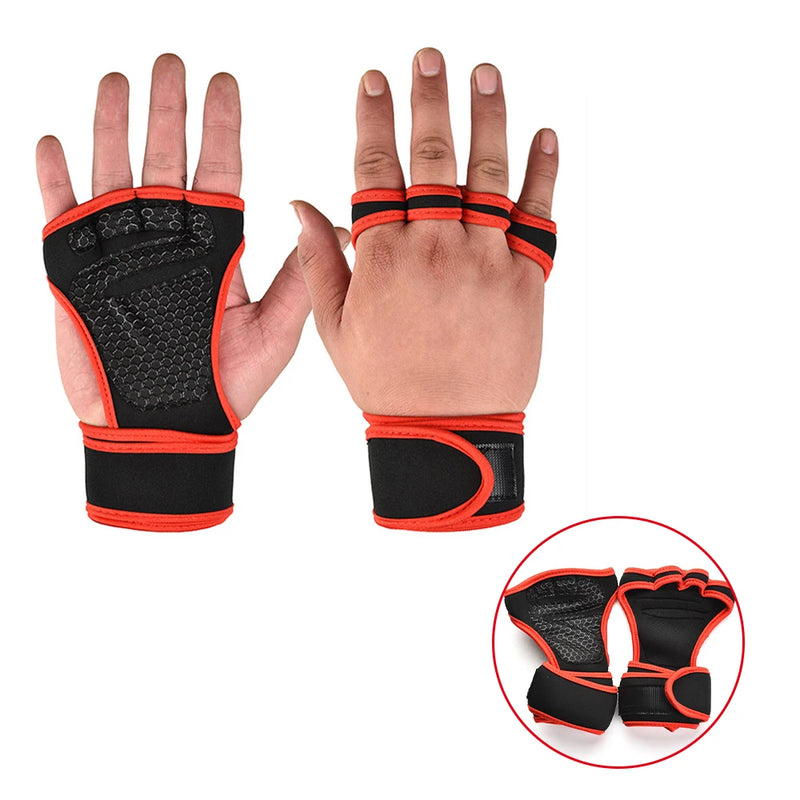 Weightlifting Training Gloves Fitness Sports Body Building Gym Hand Wrist Palm Protector Gloves MTB Cycling Gloves for Men Women
