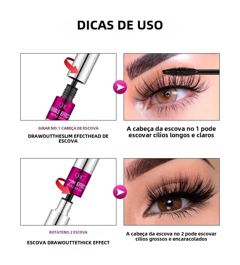 Máscara de cílios à prova d'água Efeito 4D