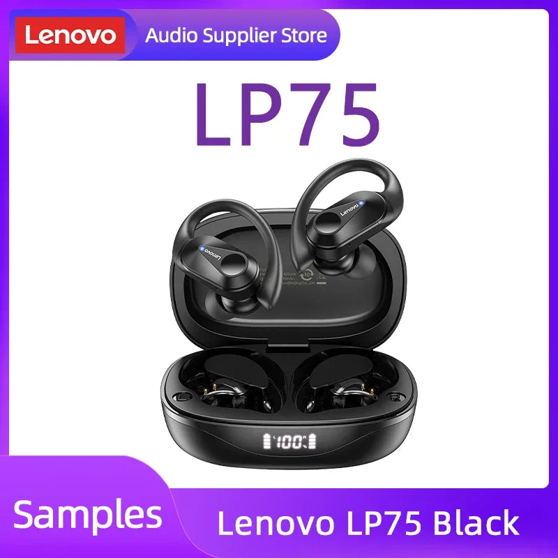 Fone de Ouvido Original Lenovo LP75 TWS Bluetooth Prova D'água