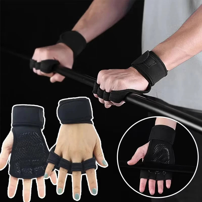 Weightlifting Training Gloves Fitness Sports Body Building Gym Hand Wrist Palm Protector Gloves MTB Cycling Gloves for Men Women